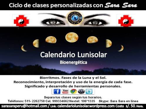 Calendario lunisolar sara sara cursos personalizados